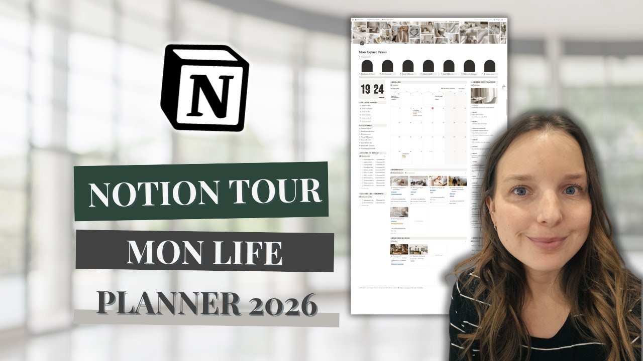 Notion tour de mon nouveau Life Planner pour 2026 | Templates Notion