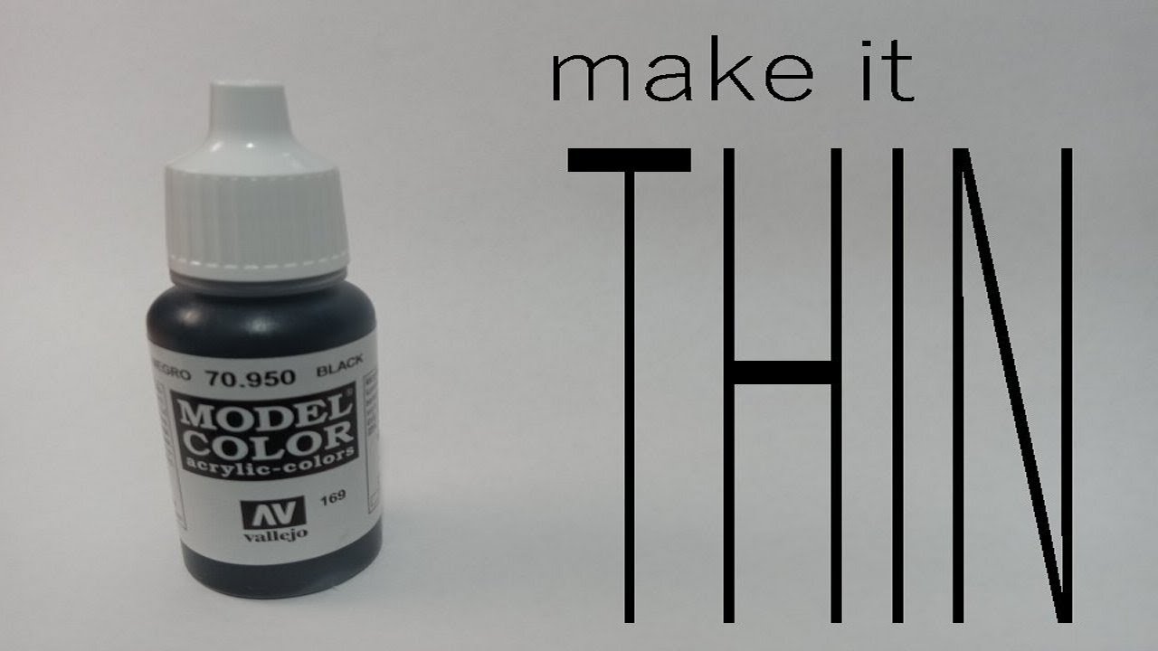 Thinning Paint for Brushing