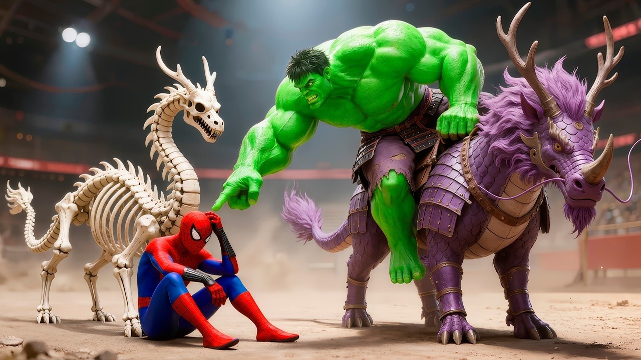 🦏🕷️ SPIDERMAN Wins The Magic Legendary Rhino Racing Championship – Epic Racing Challenge: