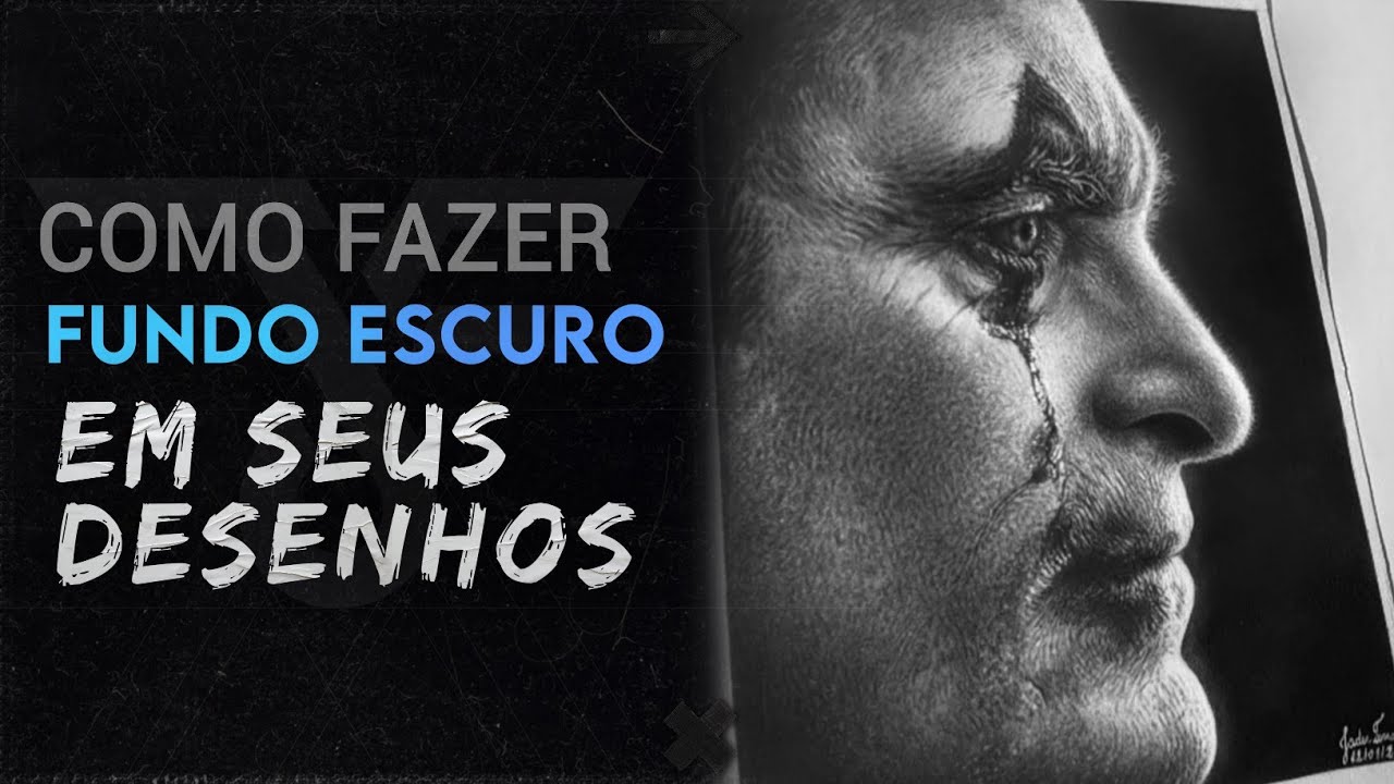 Como Fazer Fundo Escuro em Desenhos Realistas a Grafite