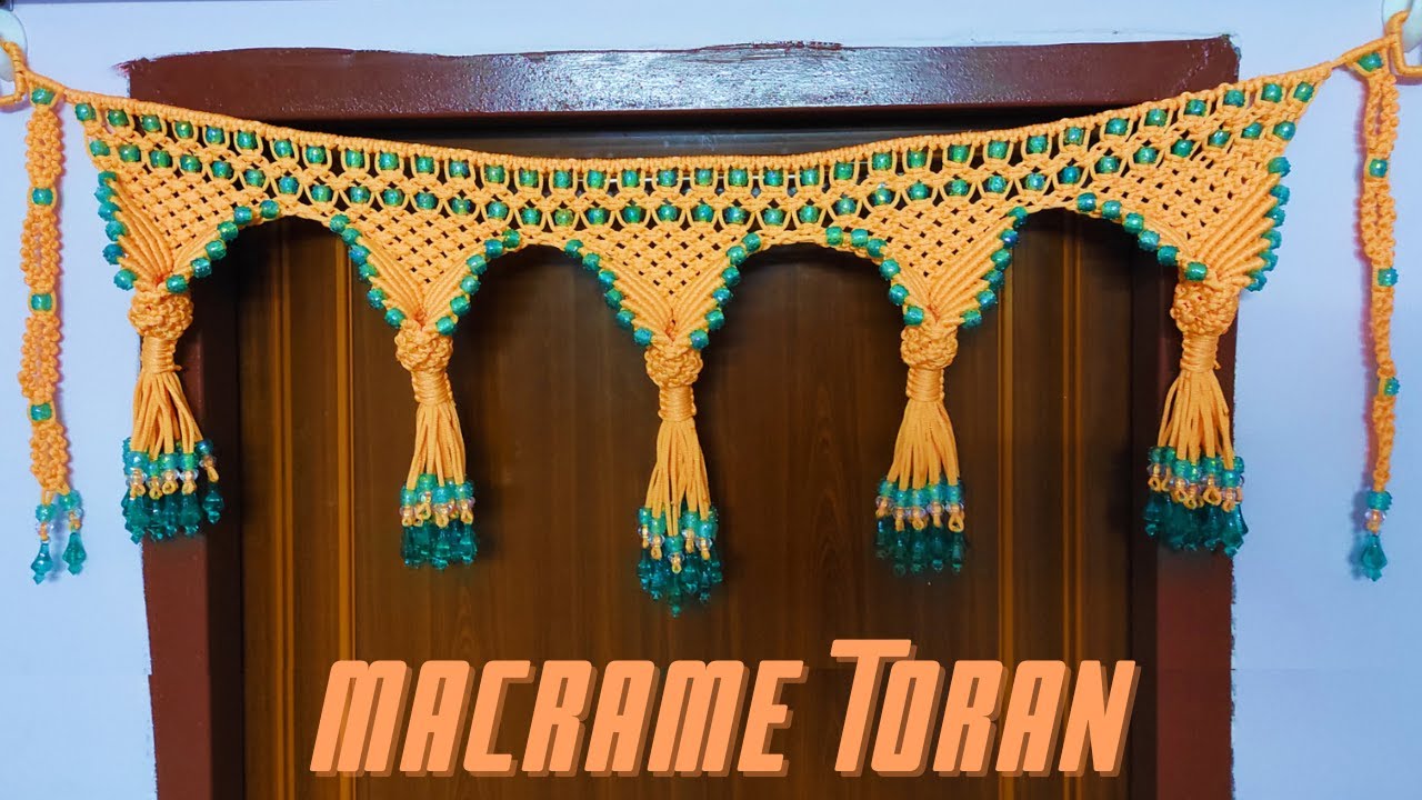 How to Make a Toran from Macrame Threads DIY Tutorial