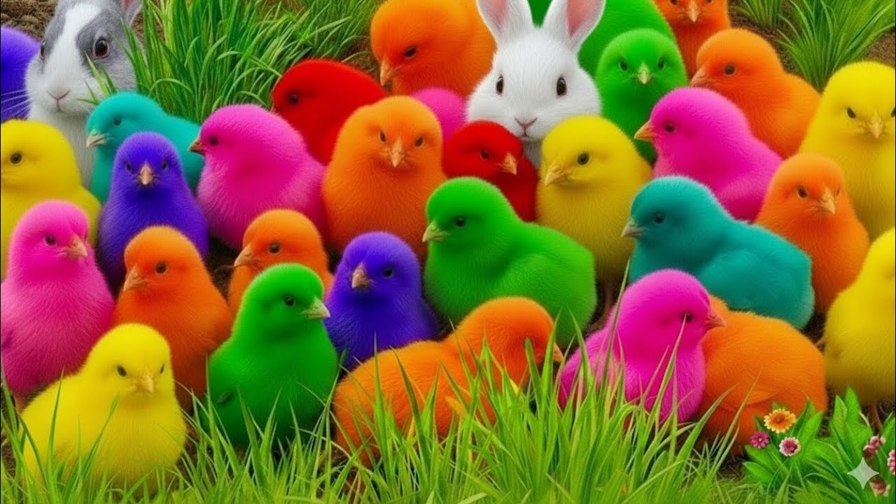 Tangkap Ayam Lucu, ayam warna warni, ayam rainbow, kelinci lucu, bebek lucu, ikan koi, Hewan Lucu