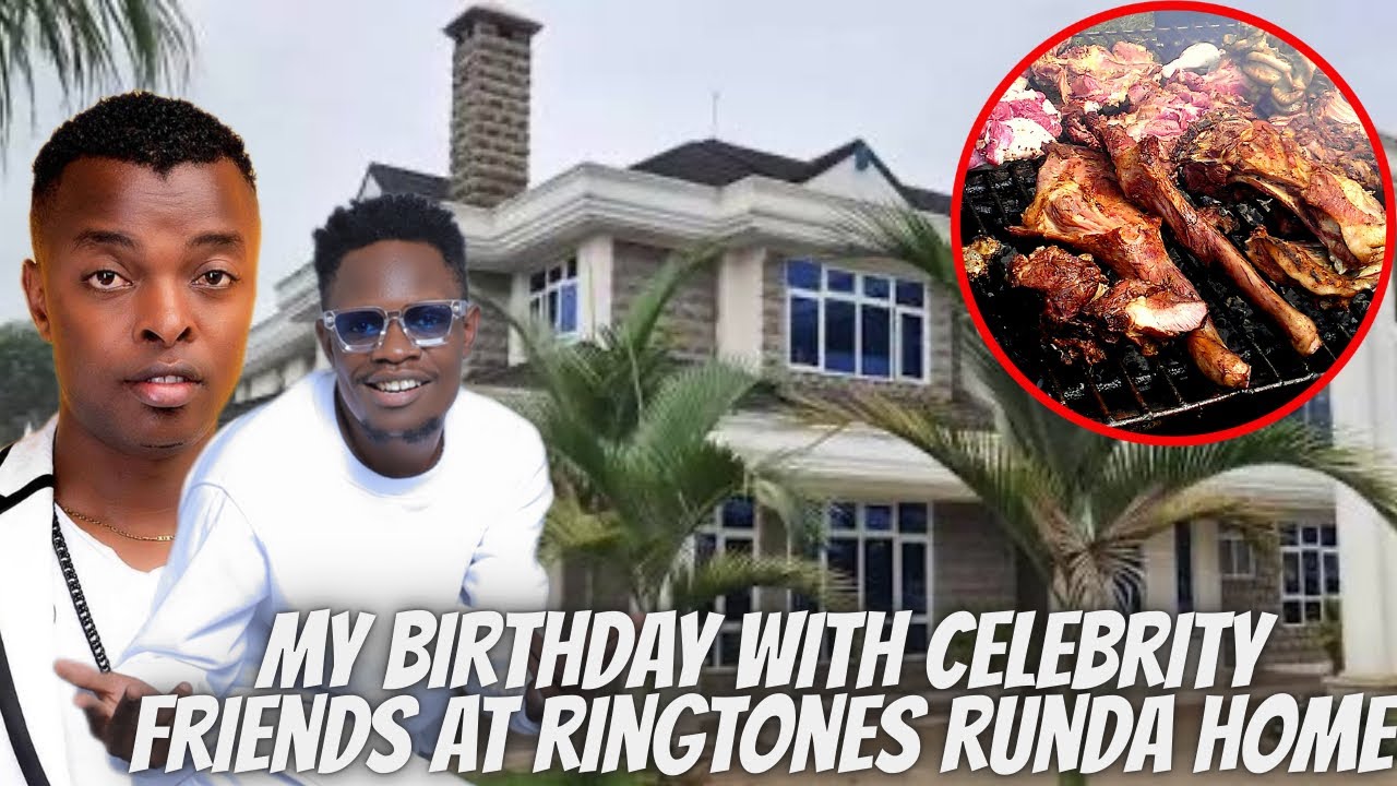 RINGTONE & Friends Gift 2mbili With A Goat Eating Birthday Party At His Runda Home!! 
