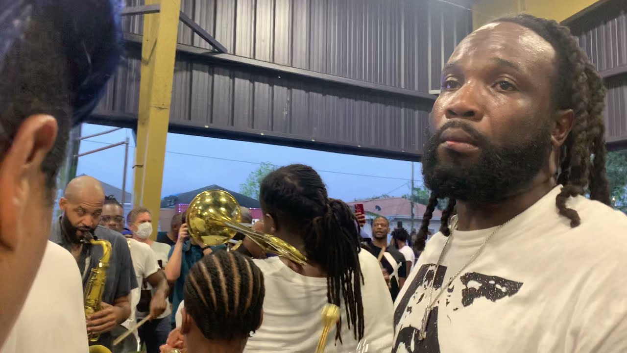 Bennie Pete second-line ending at A.L. Davis Park October 2, 2021