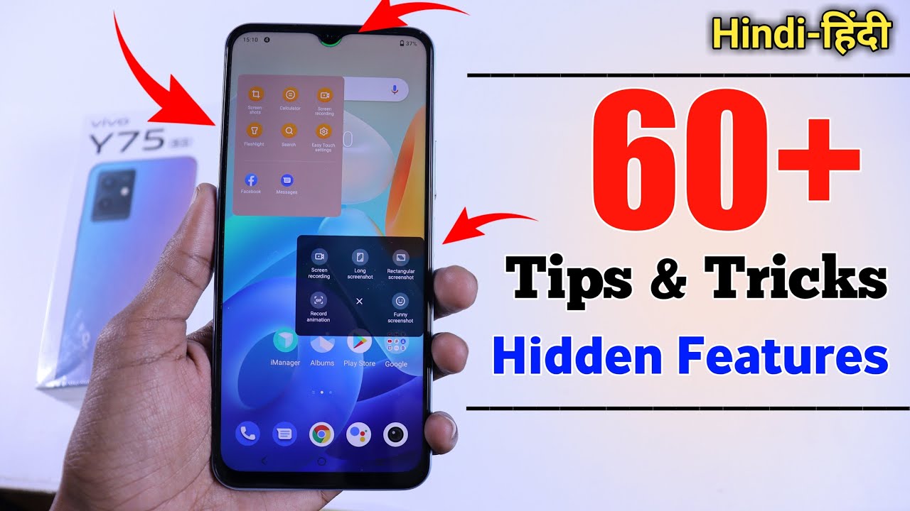 Vivo Y75 5G Tips And Tricks - Top 60++ Hidden Features | Hindi-हिंदी