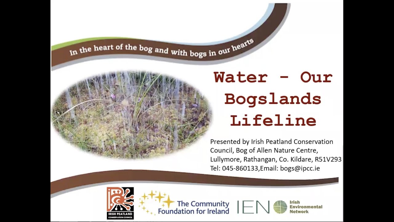 Talk 6 - Lunchtime with the Irish Peatland Conservation Council -  Water, Our Peatlands Lifeline