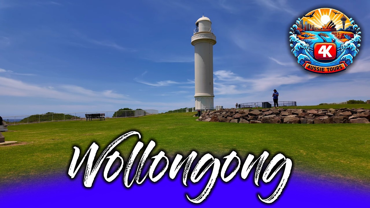Wollongong Flagstaff Point Lighthouse in 4K | Scenic Coastal Adventure
