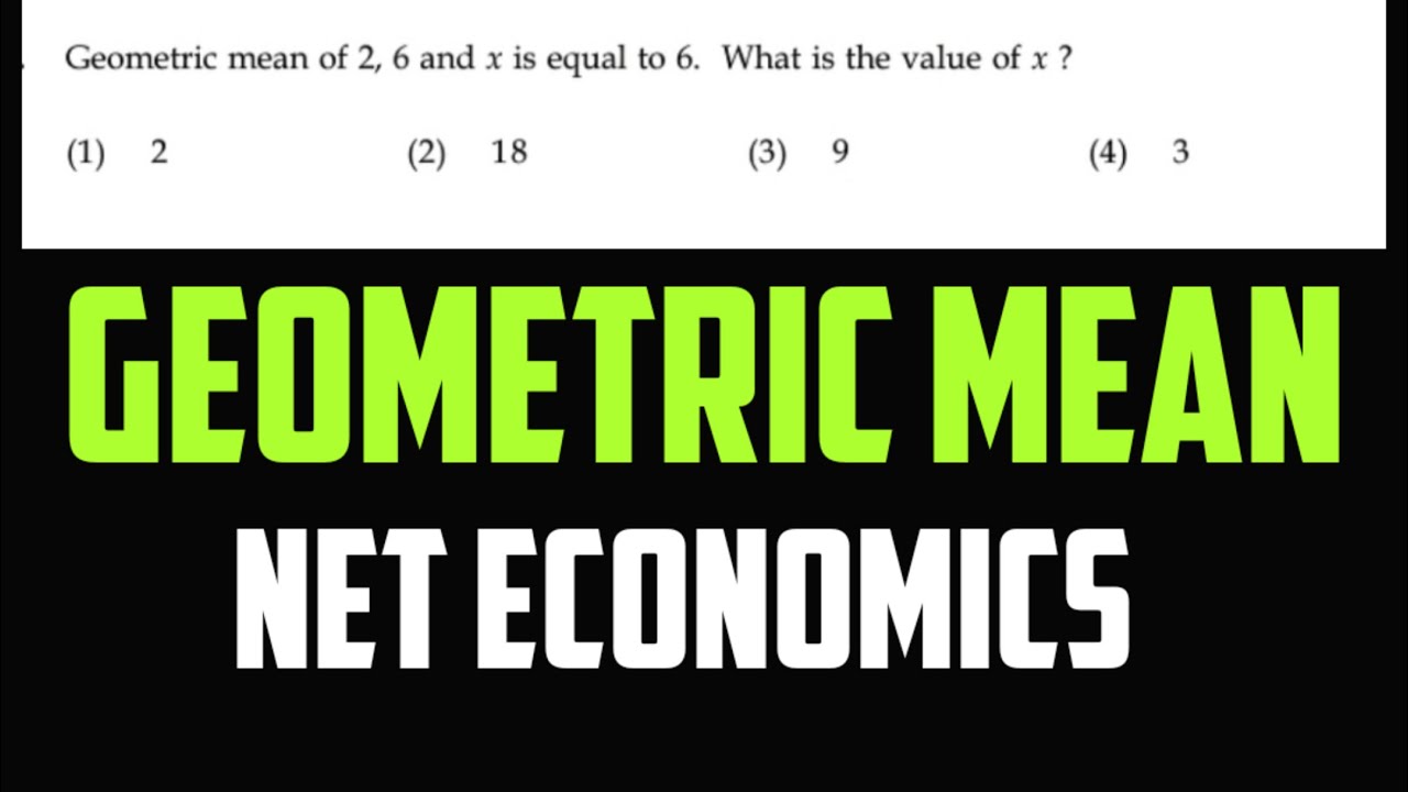 Geometric mean calculation.