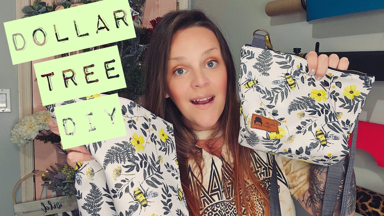DOLLAR TREE DIY!! Let's sew up a crossbody purse out of a placemat!!