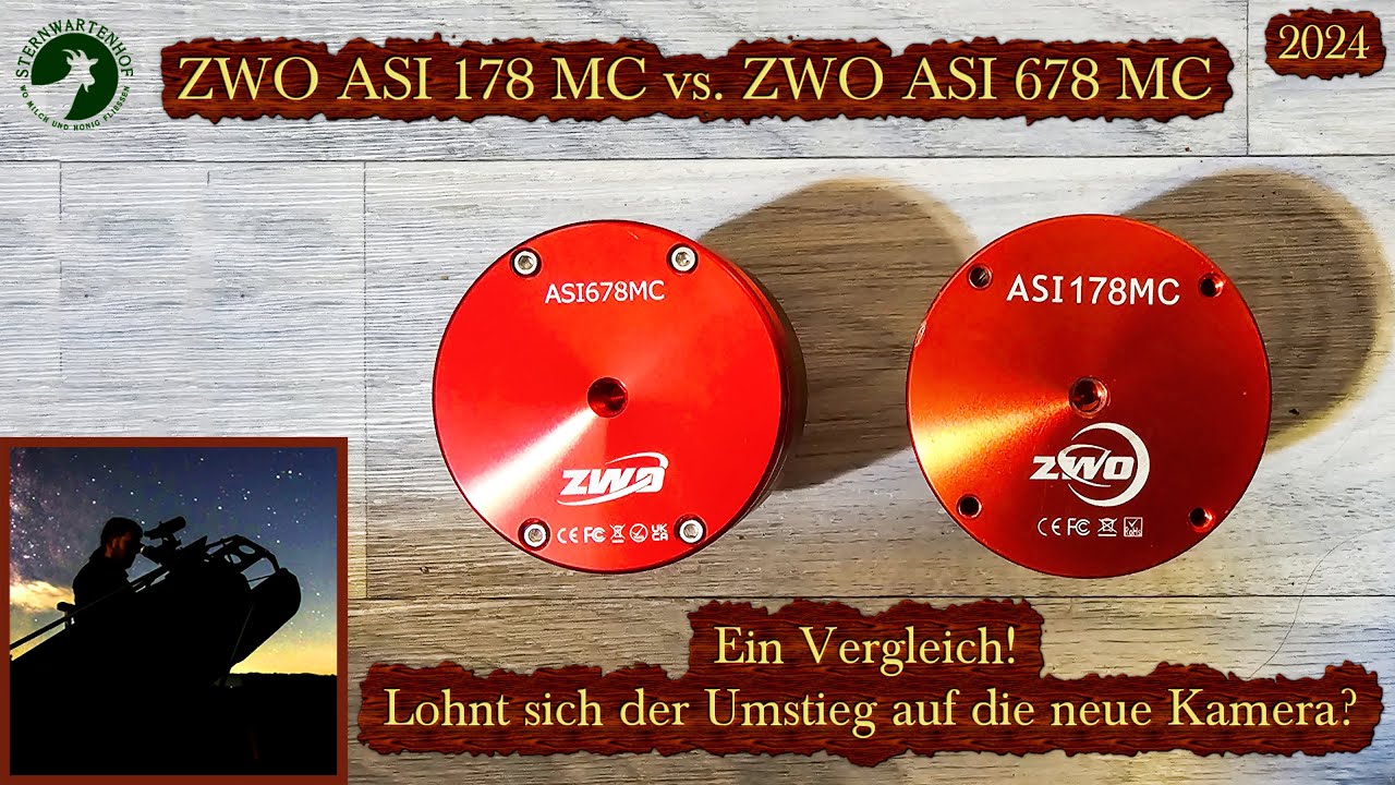 ZWO ASI 178 MC vs 678 MC - Ein Vergleich der Astrokameras - Astrofotografie und Teleskop