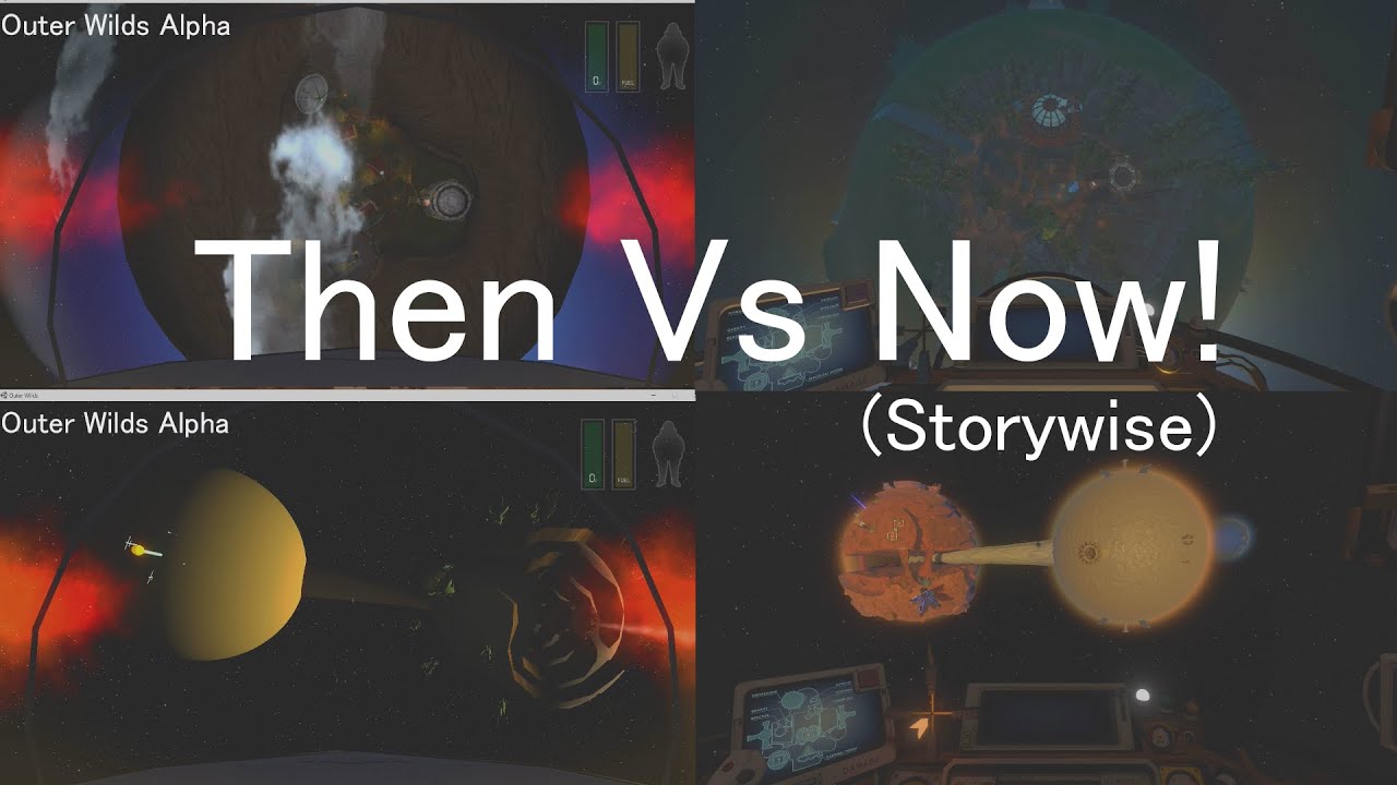Outer Wilds Alpha против Now (по сюжету)