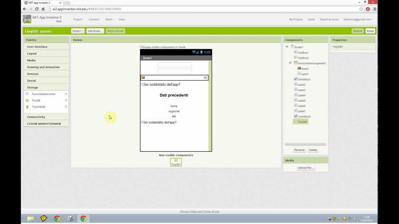 Mit App Inventor 2 ITA# Tutorial 16 Salvare liste di dati