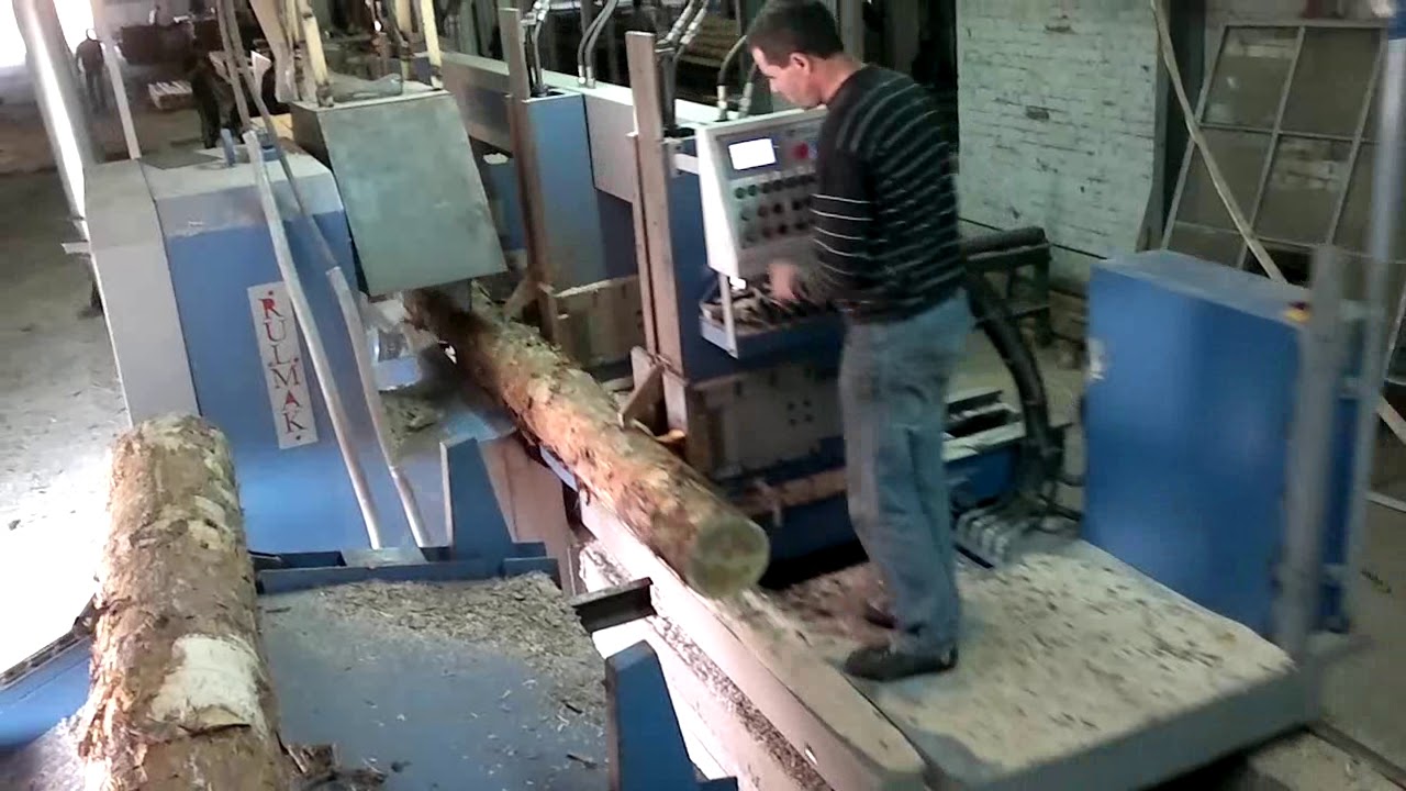 Daire Testere Bıçkı Makinesi - Rulmak Ağaç İşleme Makinesi