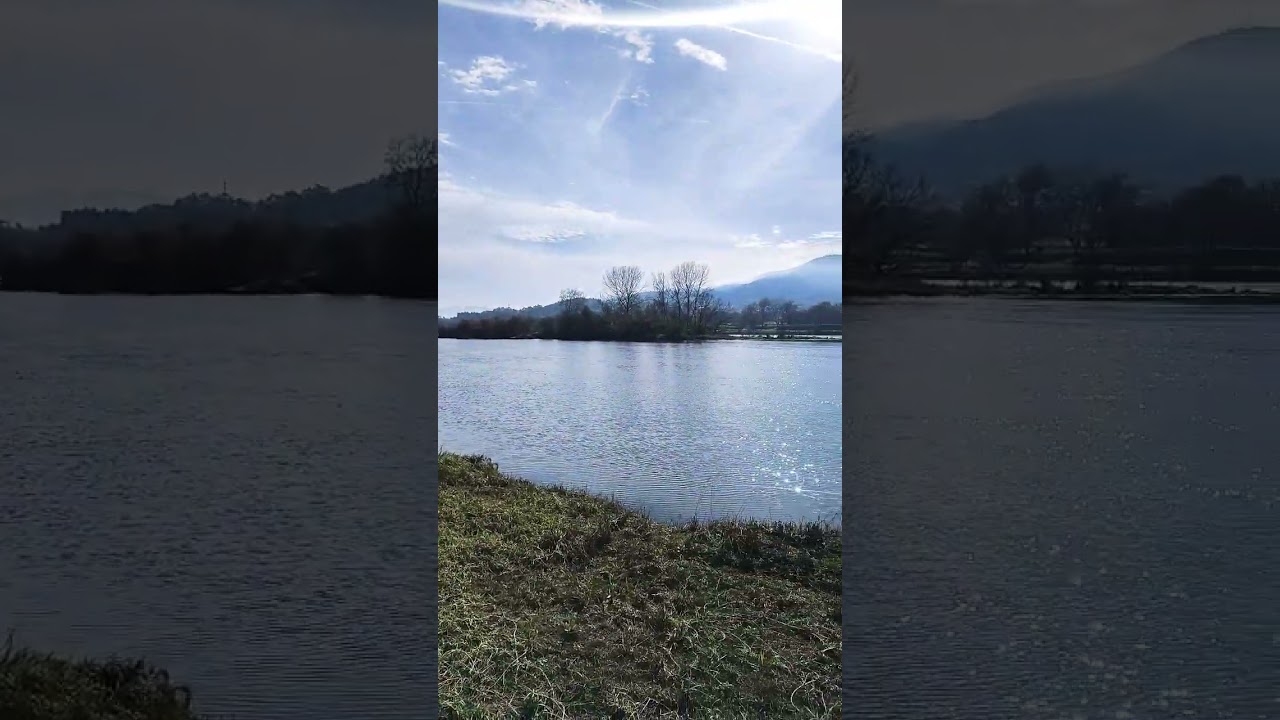 Praia Fluvial en Tui Gal&iacute;cia Minho River #travel #spain4k #ecotravel #shorts #galicia #historicspain