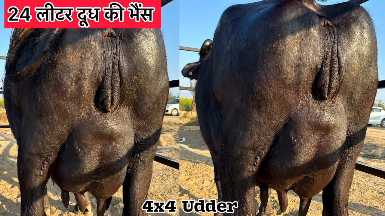 😱 24 लीटर दूध वाली भैंस । ✅क़ीमत 77,000₹ से शुरू । 5 भैंसे बिकाऊ Choudhary Dairy Farm Ganganagar