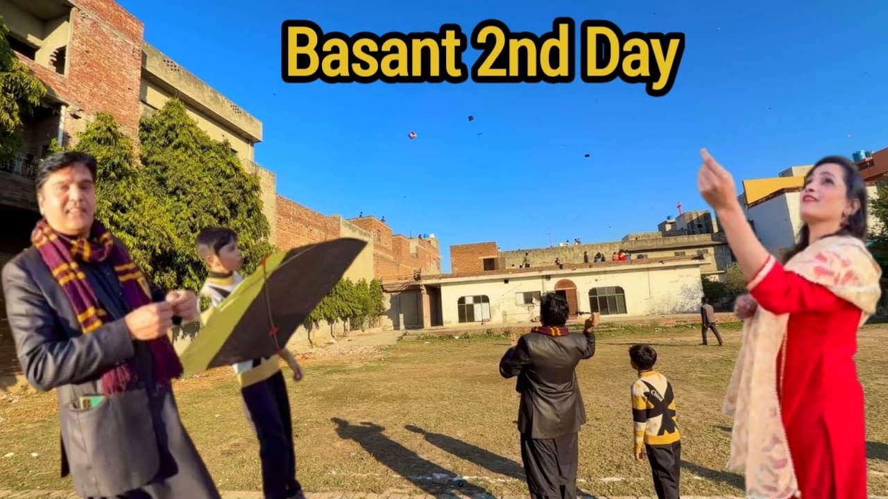 Basant 2nd Day Celebration || Flying Kite Basant 2nd day full Enjoy