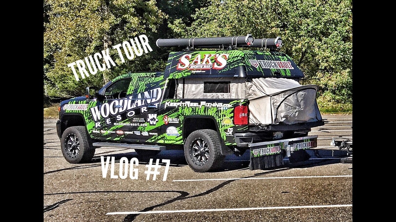 VLOG #7 Truck Tour, TRUCKVAULT, ARE Z Series Topper, Rod Pods, Topper EZLift System, Tent EZLift