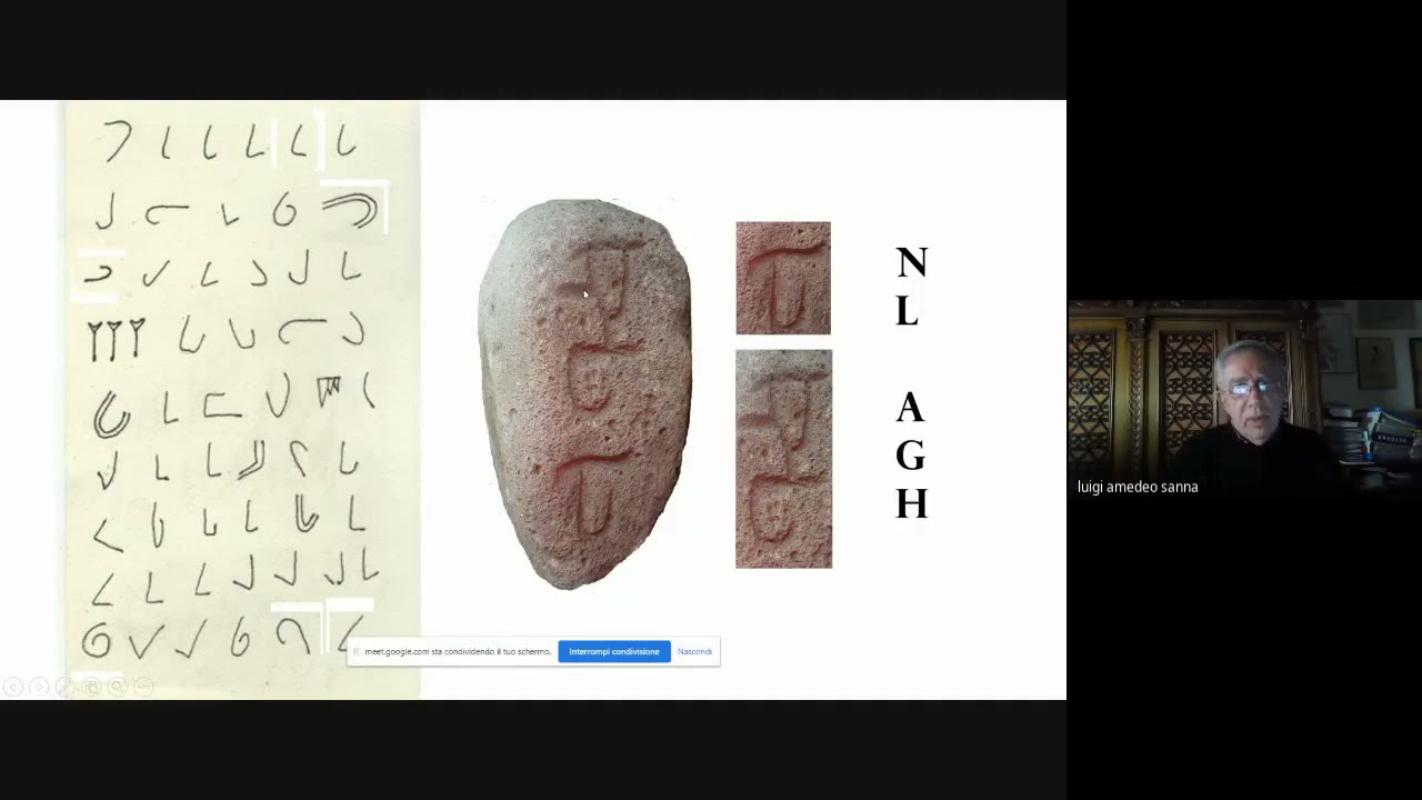 LEZIONE DI EPIGRAFIA NURAGICA  del 08.04.2021 a cura di Gigi Sanna