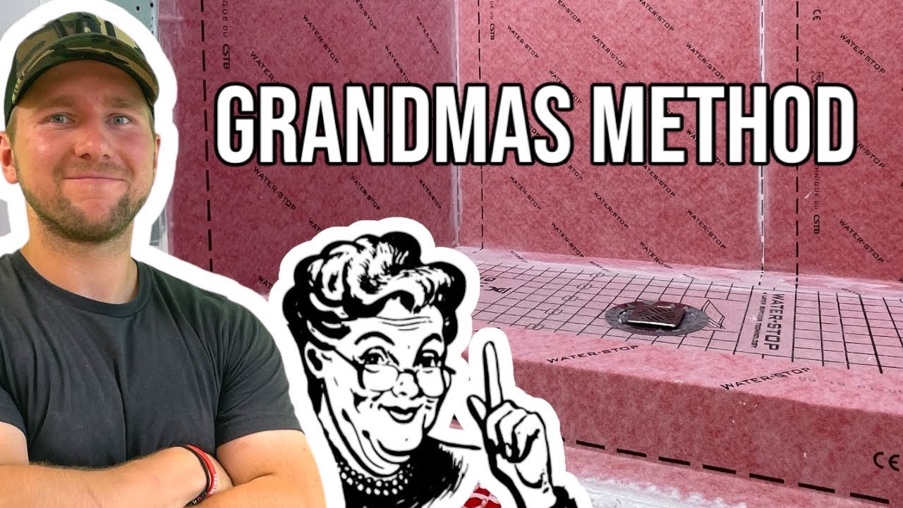 Grandmas Method. How to waterproof a shower floor. WINNI