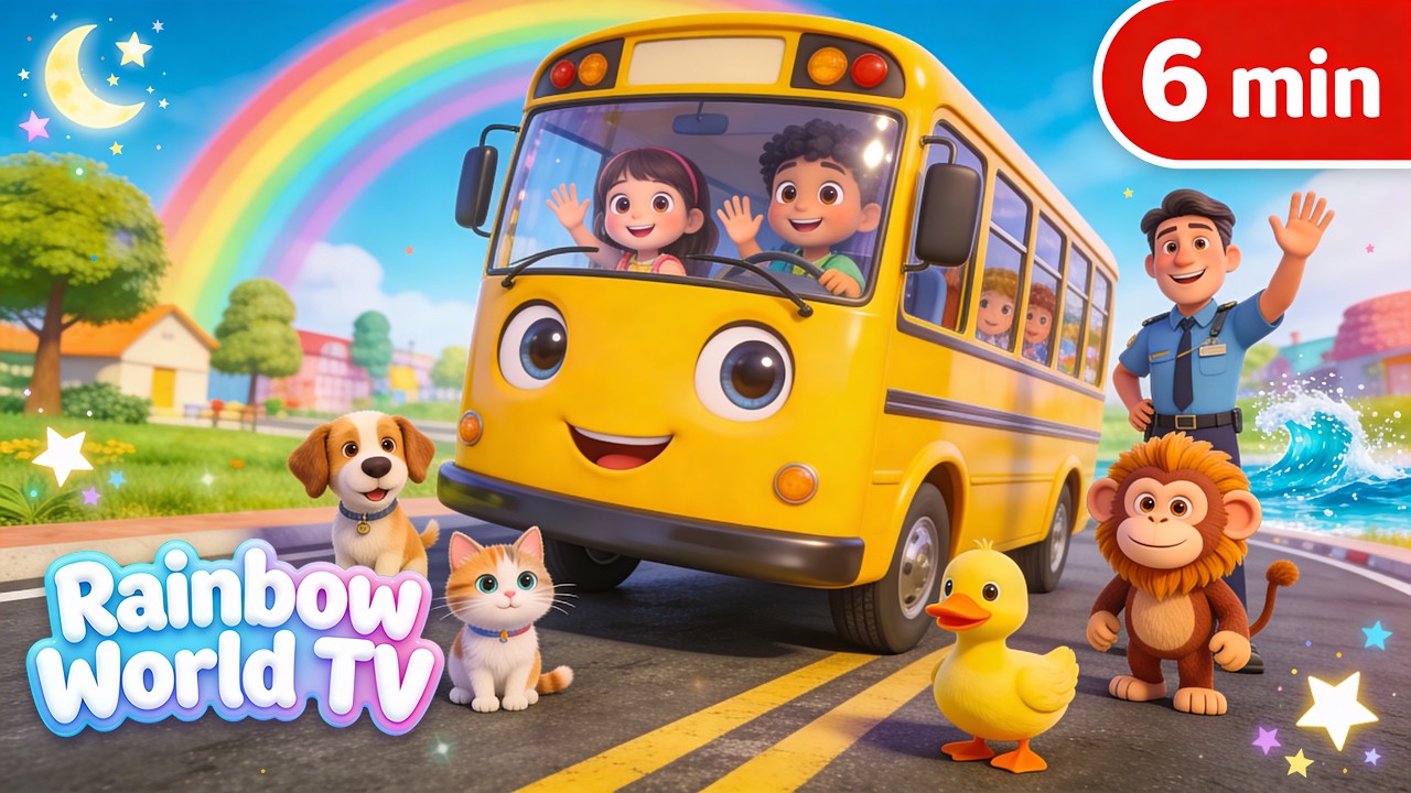 Wheels On The Bus 🚌 Adventure Ride! | Nursery Rhymes & Kids Songs | Baby Songs Collection