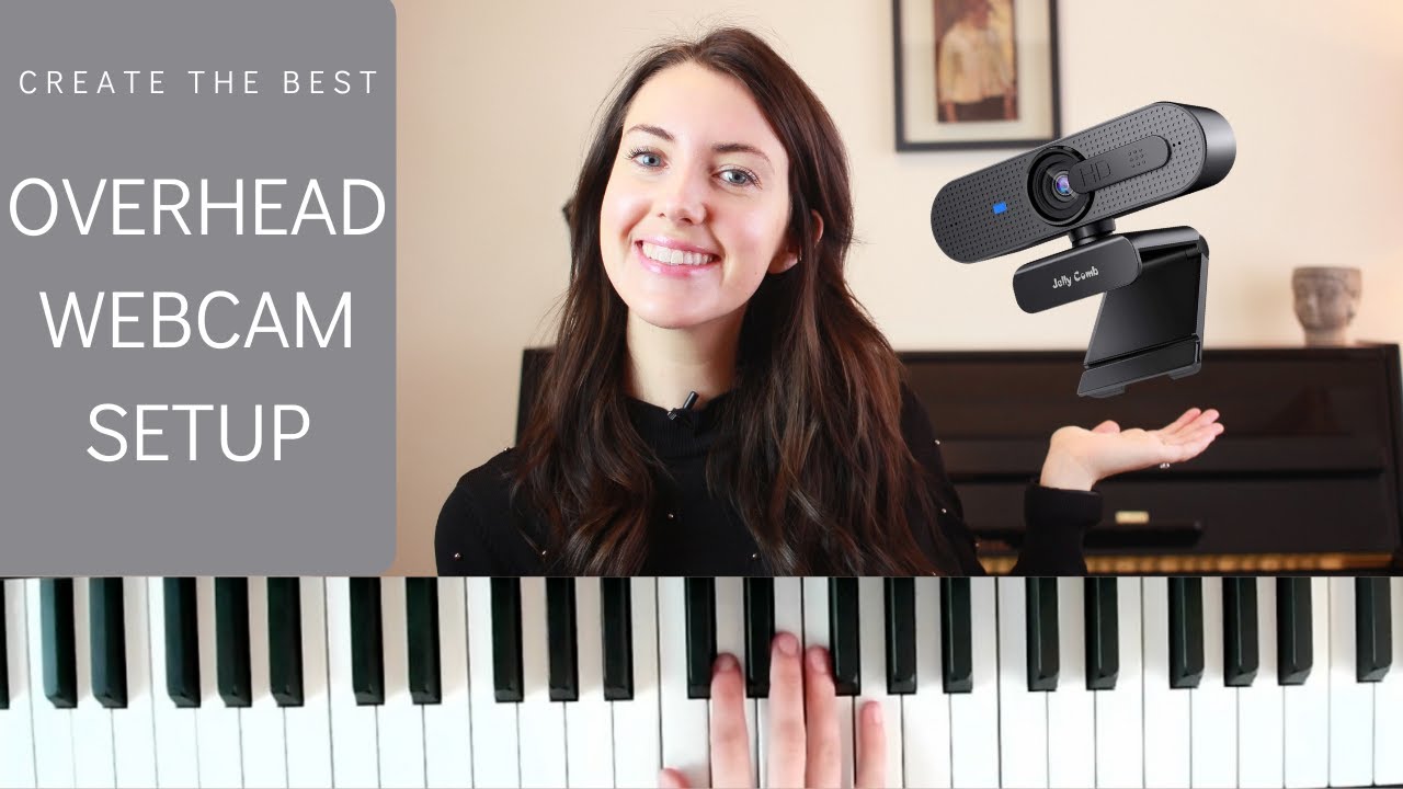 How to Create the PERFECT Overhead Webcam Setup for Online Piano Lessons! EASY & Budget Friendly!