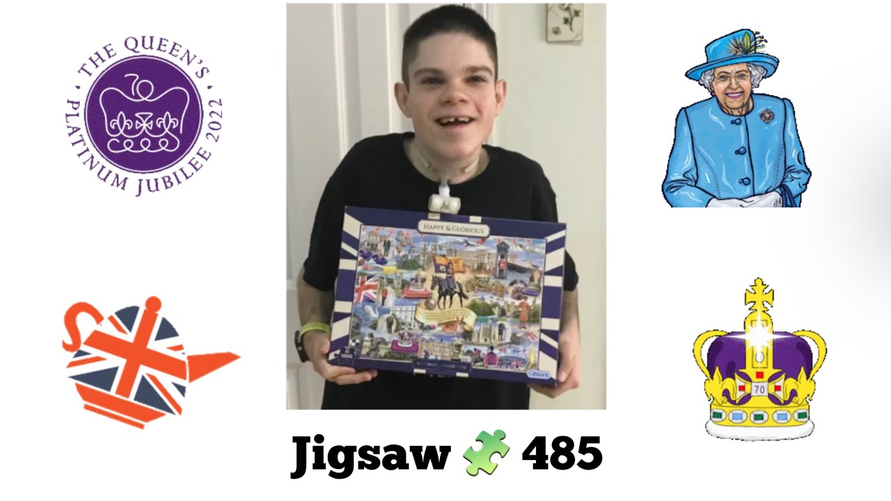 Matty’s time lapse puzzles 29/07/23 - 30/07/23 JIGSAW 485 Happy Glorious Platinum Jubilee 1000 piece