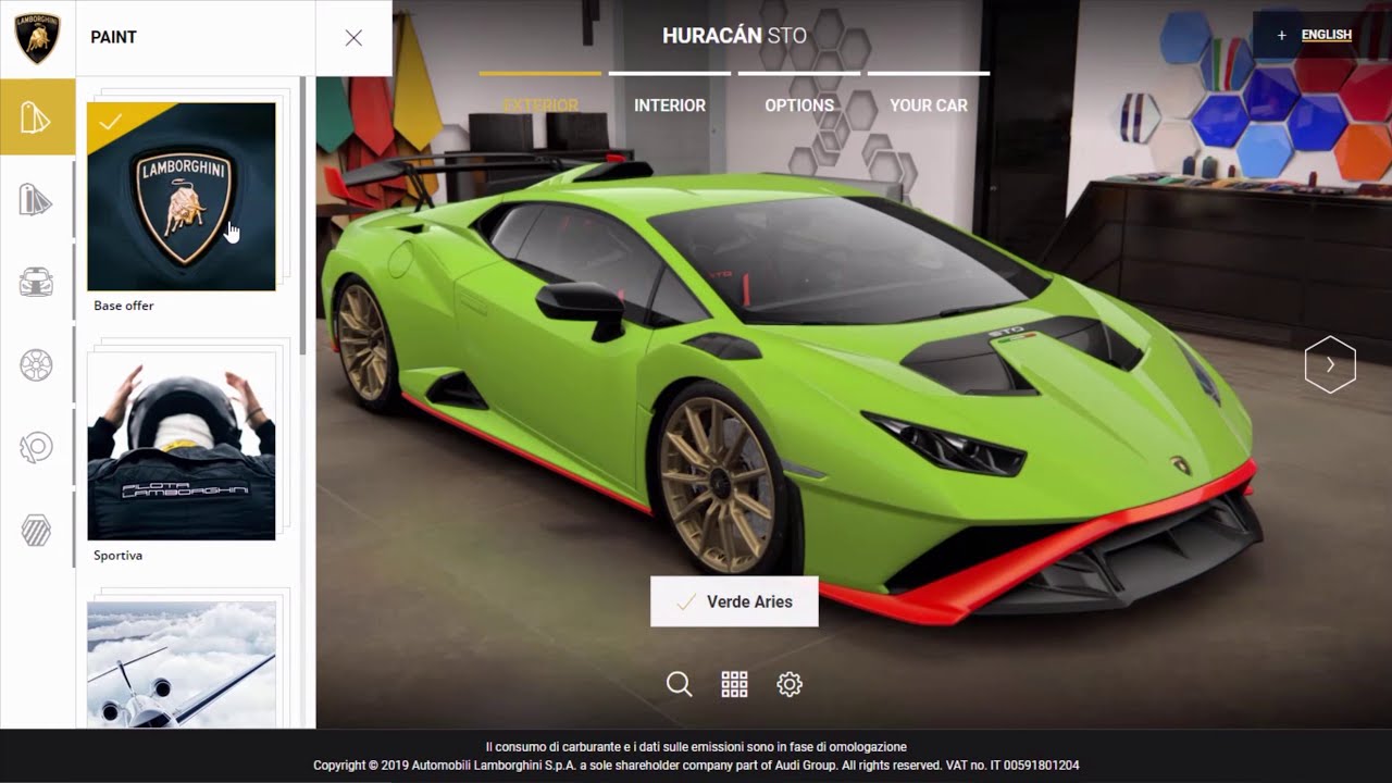 2021 Lamborghini Huracán STO | Car Configurator**Special Huracán**