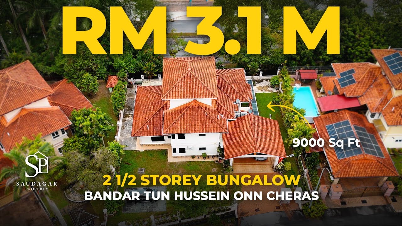🏡 2.5 Tingkat Bungalow Fully Furnished di Cheras — 9,000 sqft Tanah, Jalan Suadamai! 🔥