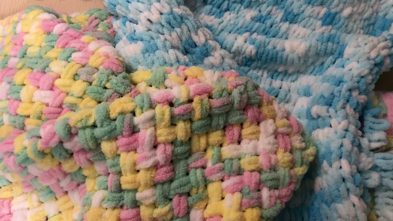 282. Пледы из Alize Puffy color