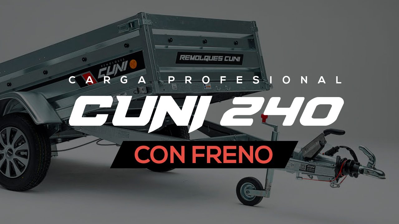 REVIEW: Remolque de carga profesional CUNI 240 BRAKE