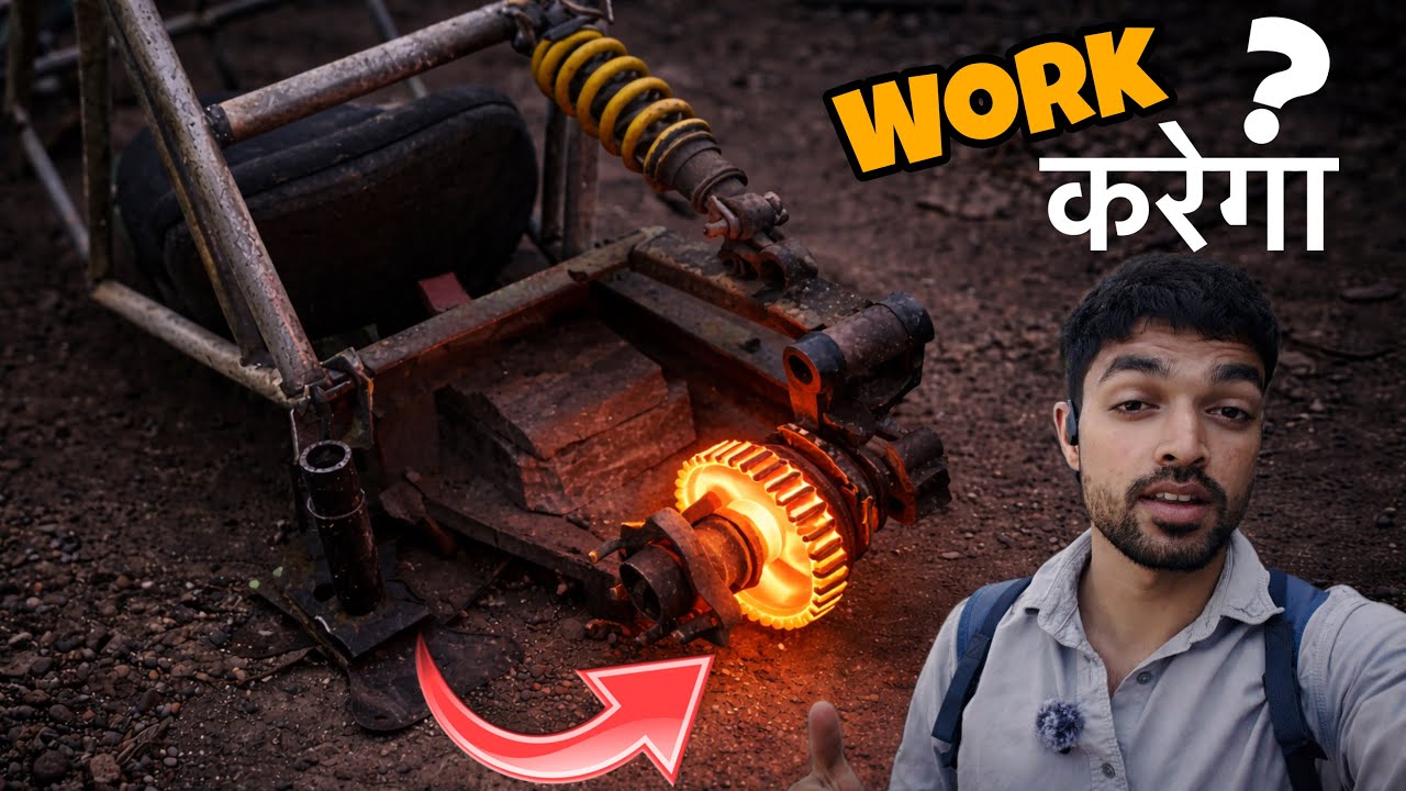 क्या ये Gear System काम करेगा 🤔 // Homemade Reverse Trike / Vishal Skater