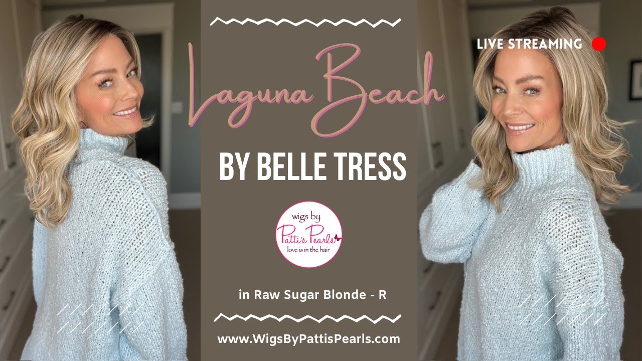 Laguna Beach Wig by BelleTress in Raw Sugar Blonde - R - WigsByPattisPearls.com