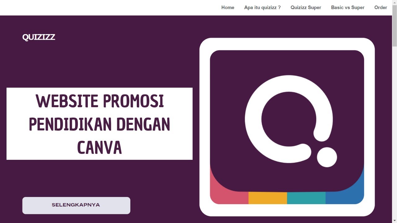 CARA MEMBUAT WEBSITE PROMOSI PENDIDIKAN DI CANVA