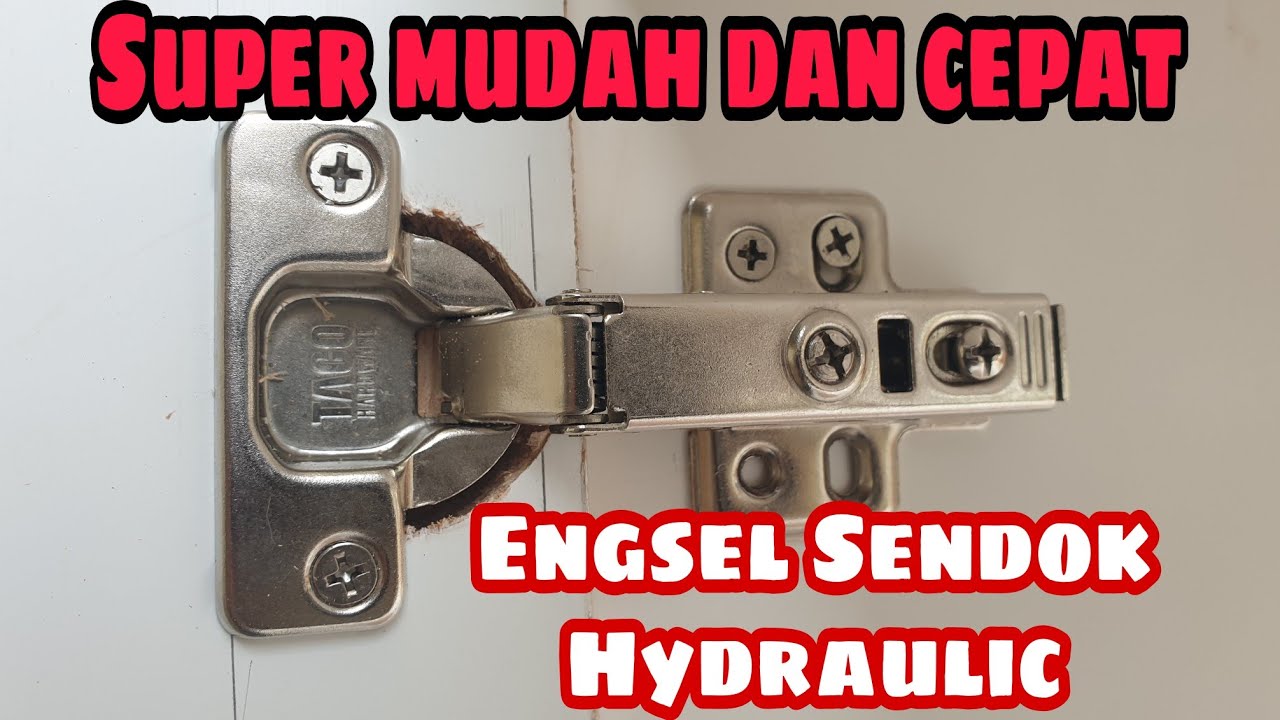 CARA PASANG ENGSEL SENDOK HIDROLIK//CABINET DOOR CLOSER