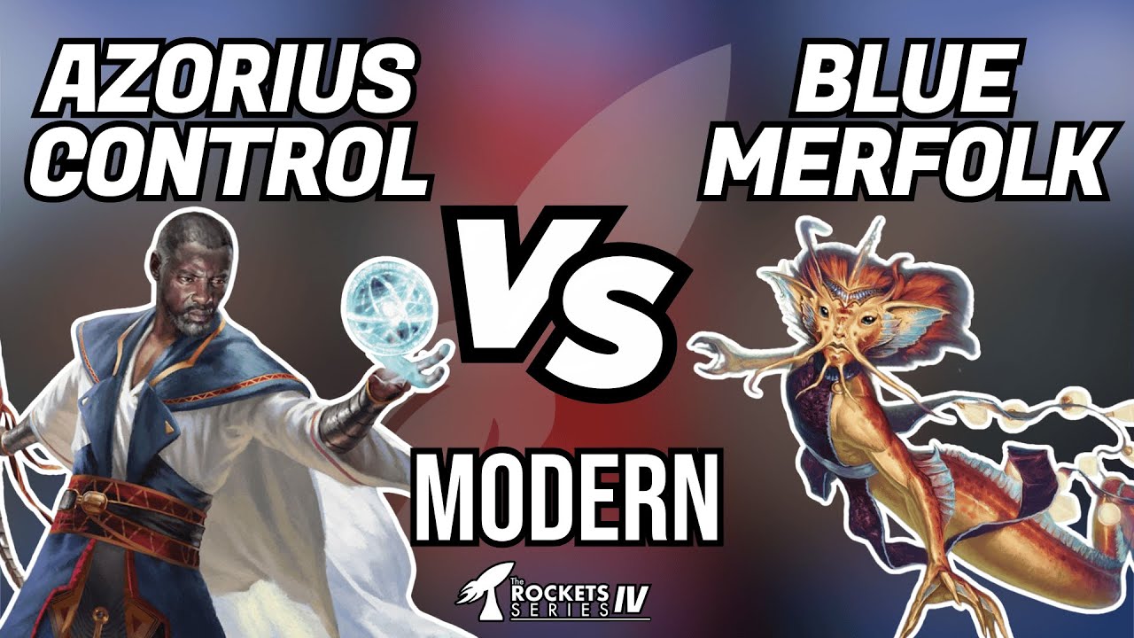 Azorius Control vs Blue Merfolk | Modern | Rockets Series with Live Commentary