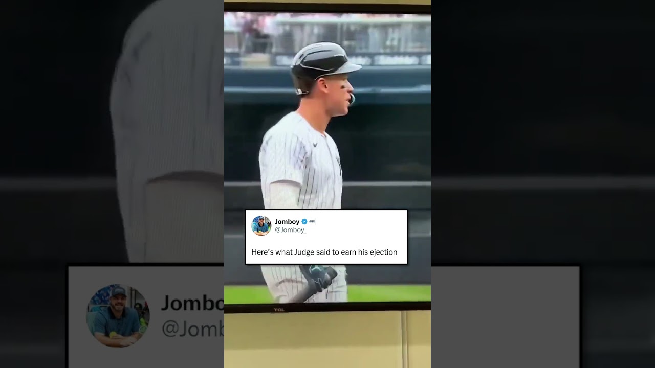 How Aaron Judge got his first MLB ejection #yankees #baseball #mlb #ejection #umpires