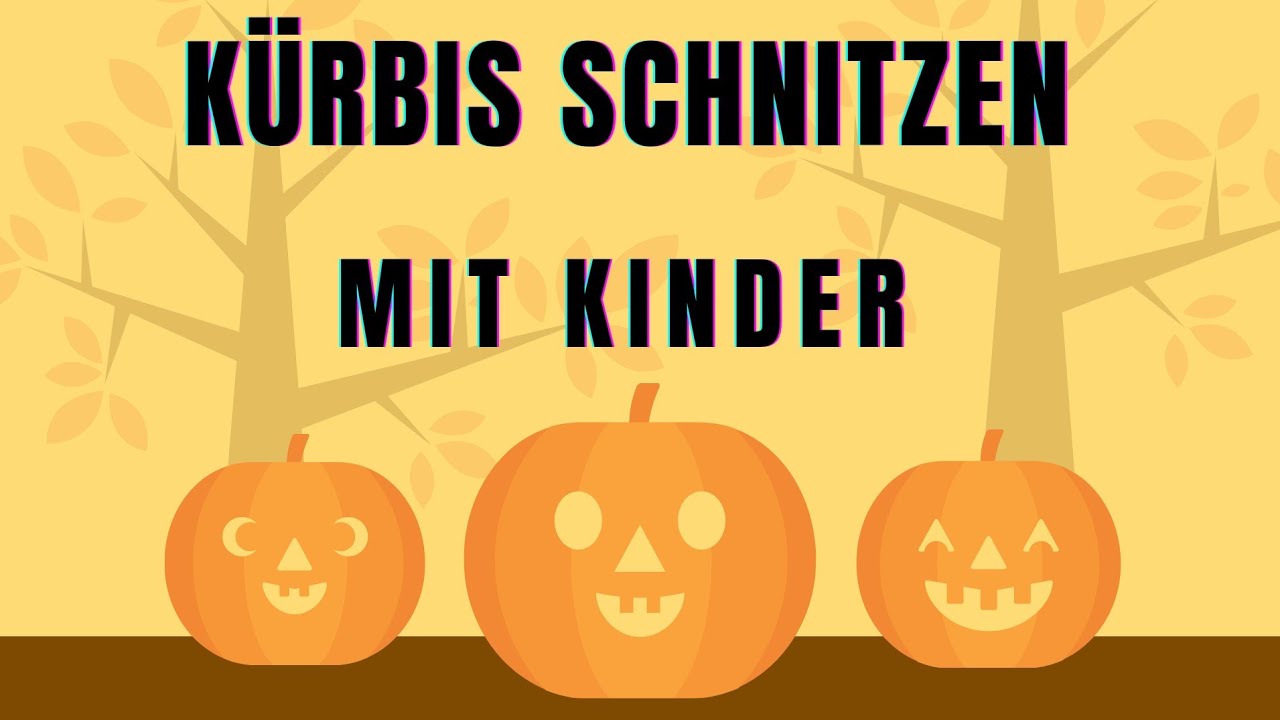 Kürbisschnitzen mit Kinder |Halloween DIY  | Lustige Bastelaktion #kürbis #halloween #basteln