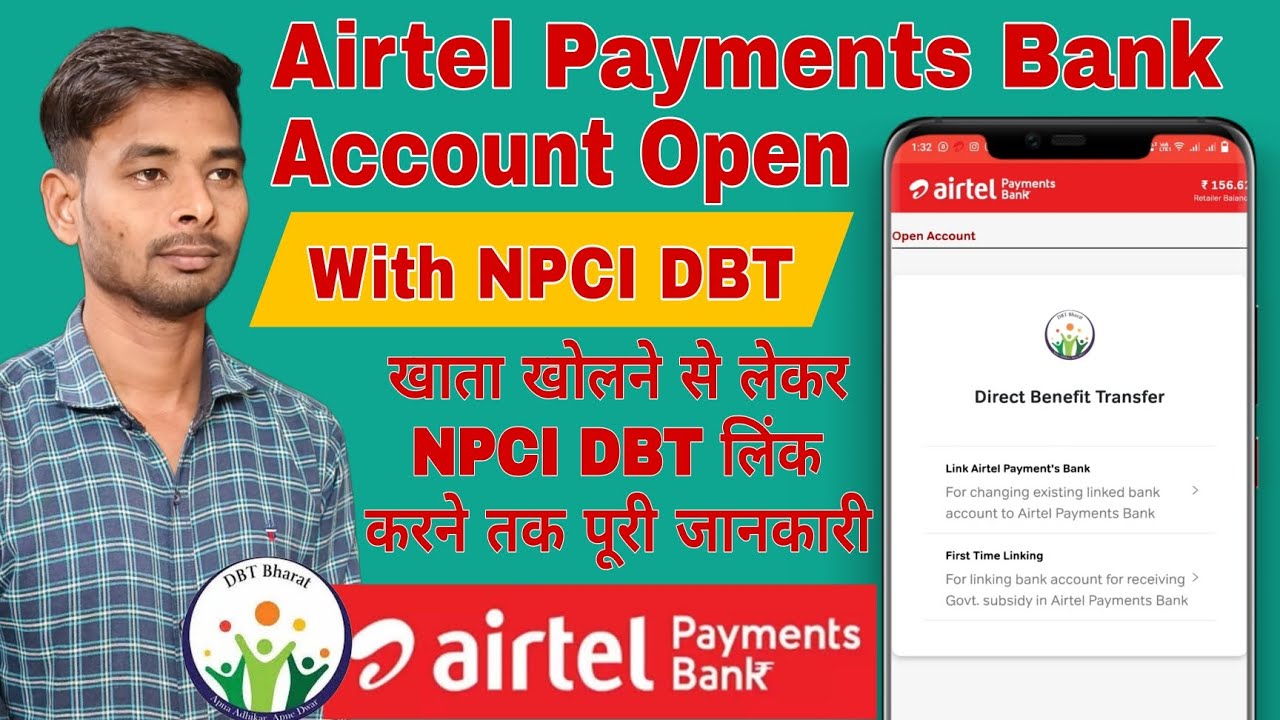 Airtel Payments Bank Account open With NPCI DBT Link / airtel payment bank account open dbt link