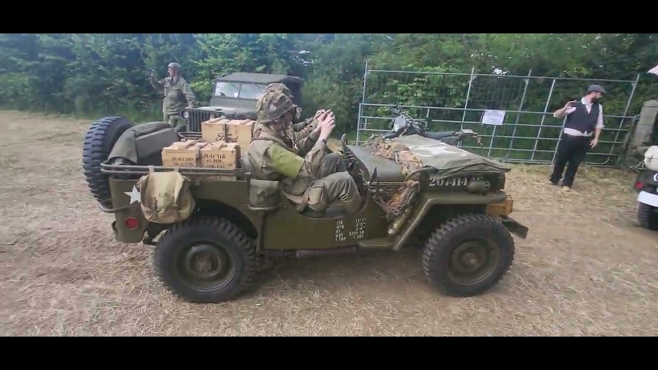 Camp Geronimo 2024, Sainte-Mère-Eglise, D-Day 80, Jeep Willys 1943,  Dodge WC51, WC 52, WC63