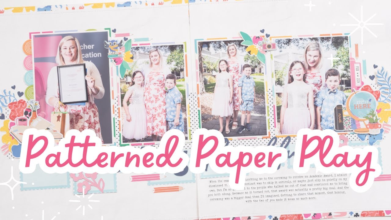 Making More with Less | Clean and Thoughtful Two-Page Scrapbook Process