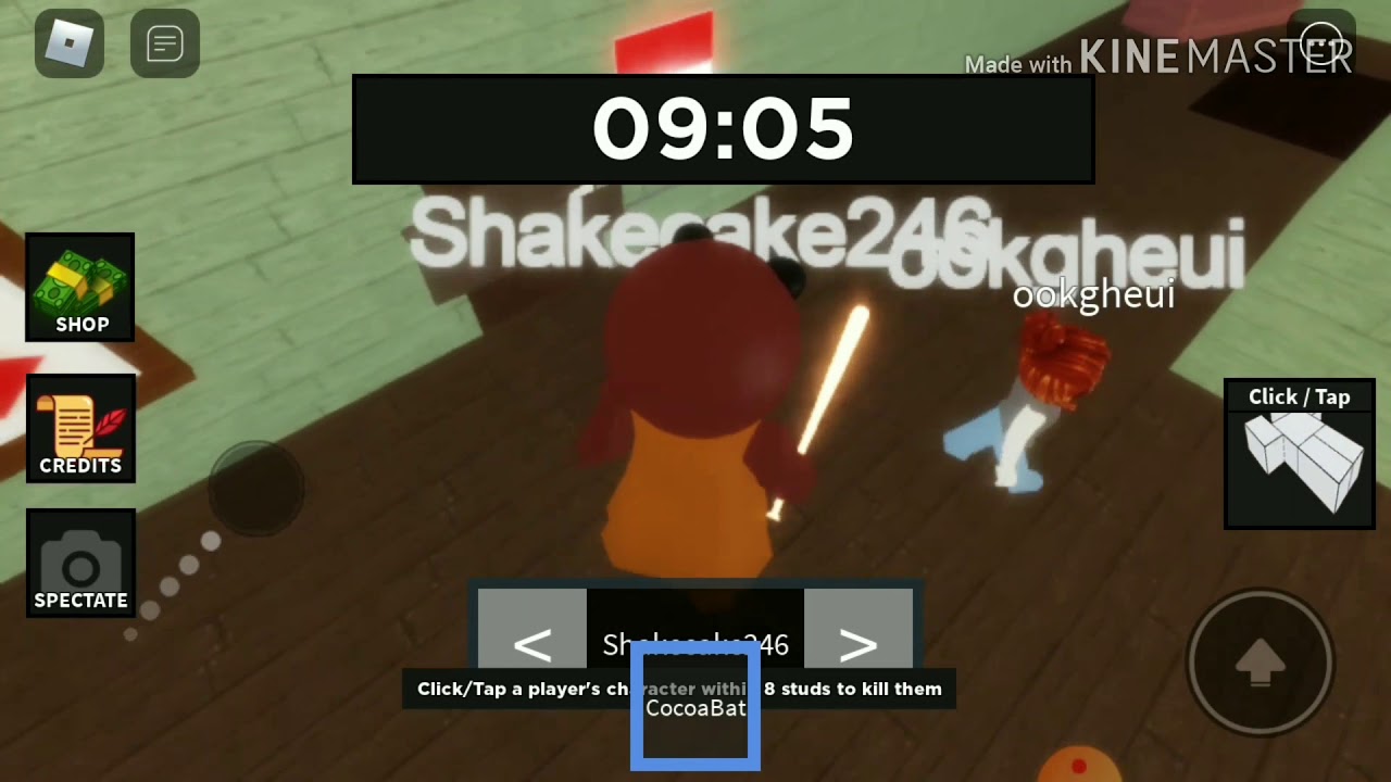 Playing cocoa (ALHPA) in Roblox