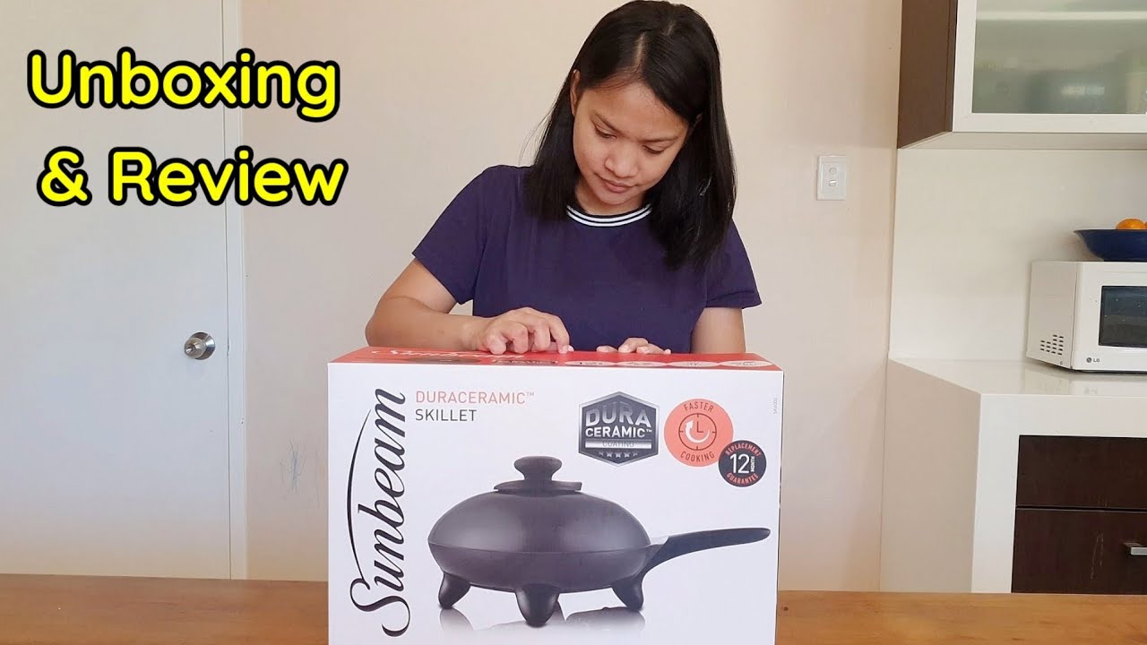Sunbeam SK6000 DuraCeramic Skillet Unboxing & Review