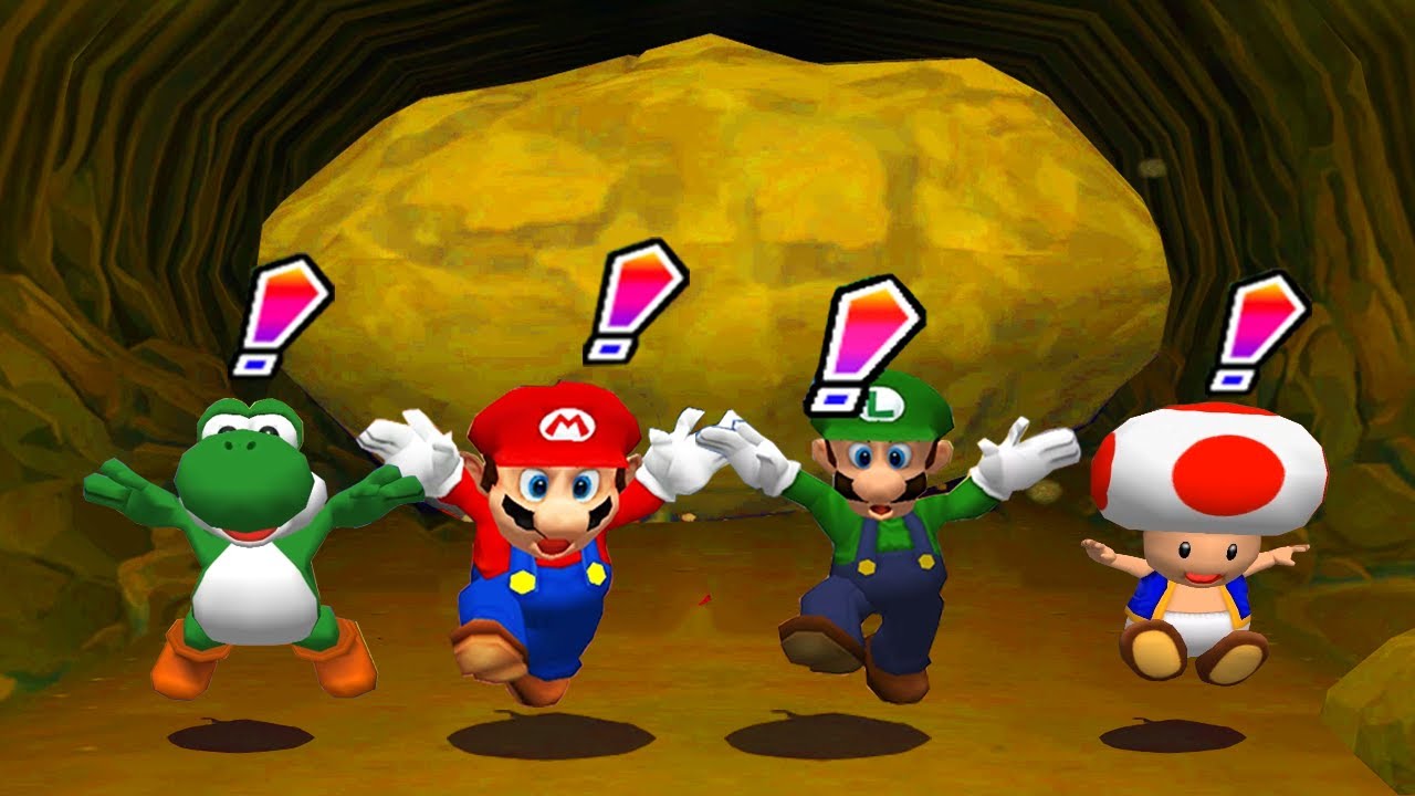 Mario Party 6 Minigames - Mario vs Yoshi vs Luigi vs Toad
