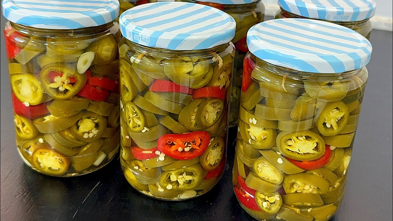 JALAPONE BİBER TURŞUSU💯UZUN ÖMÜRLÜ YUMUŞAMAYAN ACI BİBER TURŞUSU TARİFİ