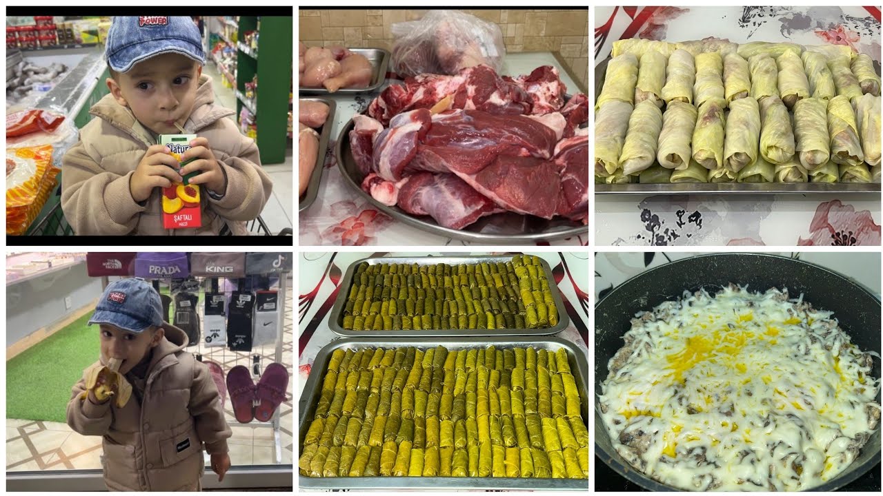 MARKET ALIŞ-VERİŞİ.HƏR ŞEY ÇOX BAHALAŞIB.KƏLƏM VƏ YARPAQ DOLMASI. DADLI YEMƏK. 