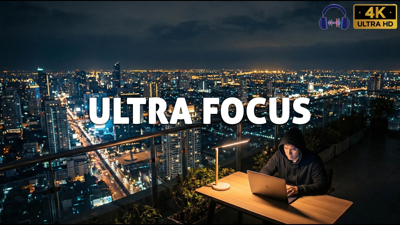 3 Hours Neutral Focus Music for Deep Work & Studying | Minimal Ambient Concentration