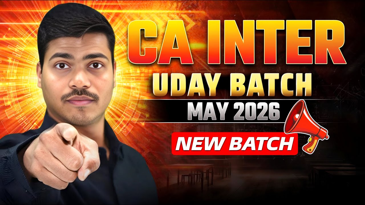 Big Announcement for CA INTER MAY 2026 ATTEMPT | UDAY BATCH |