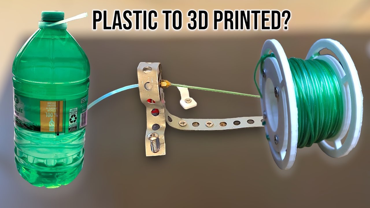 Я превратил пластиковые бутылки из-под воды в нить для 3D-принтера — полный процесс