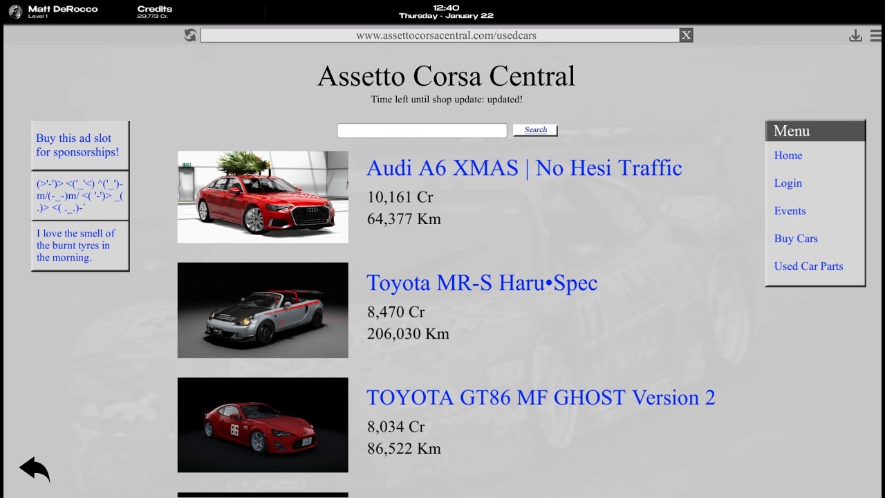 BUYING Kanata's GT86 at AUCTION?! - Assetto Corsa Evoluzione MOD Review - Turn AC into Gran Turismo!