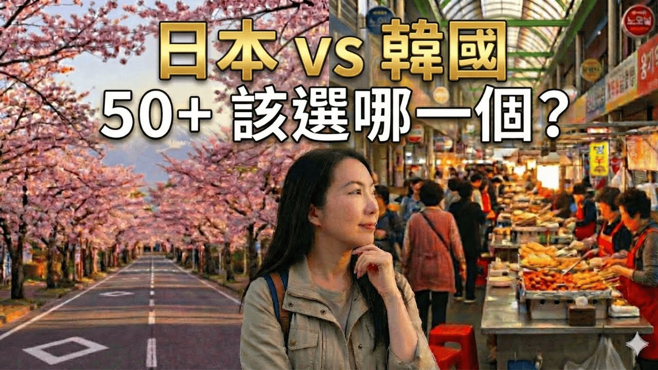 日本 vs 韓國｜哪個更適合 50+ 熟齡慢旅？交通、花費、舒適度一次比較！